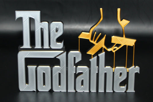 The Godfather Movie 3D printed Logo Sign Wall Desk Shelf Art