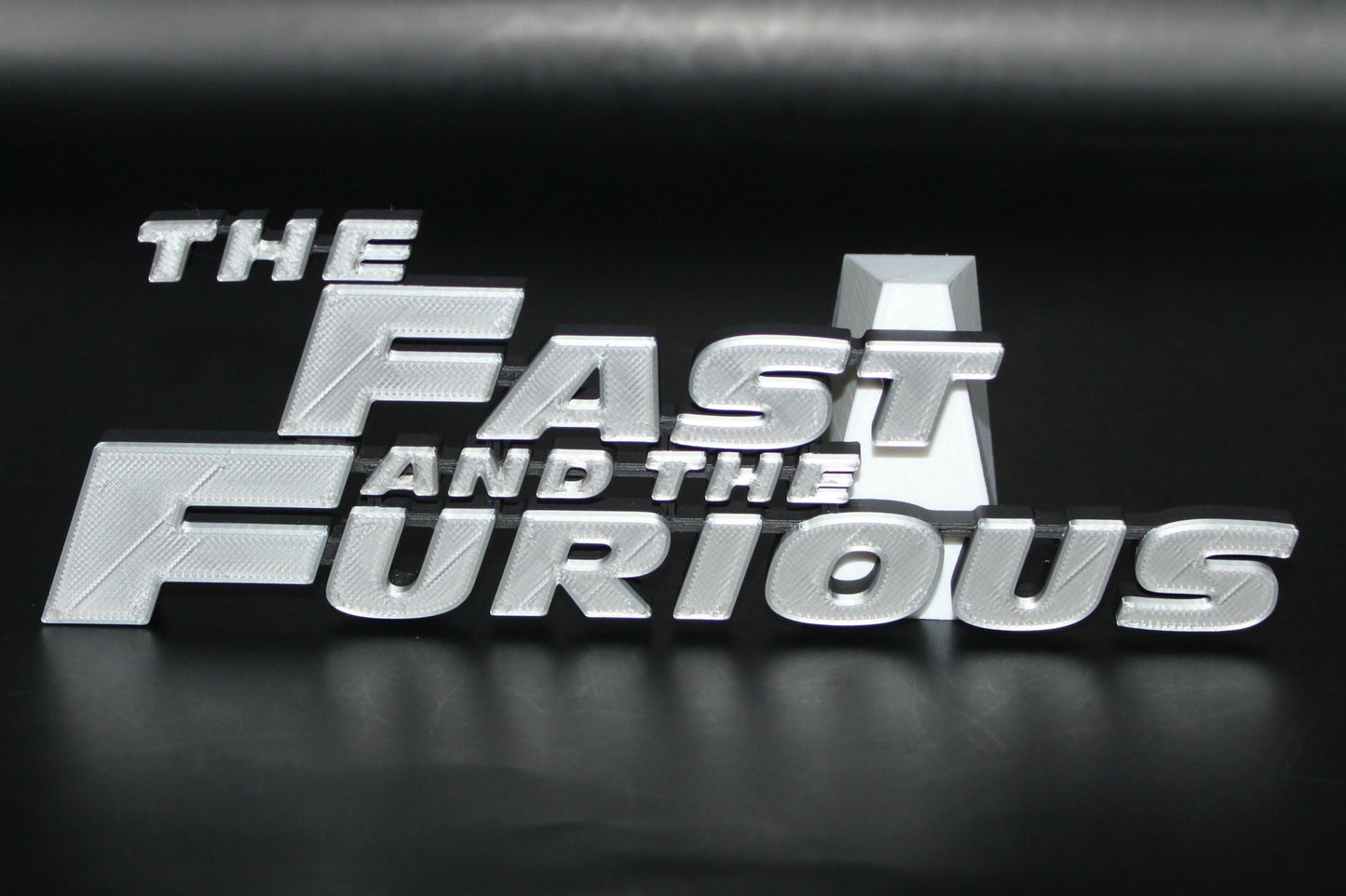 The Fast and the Furious 3D printed Logo Sign Wall Desk Shelf Art