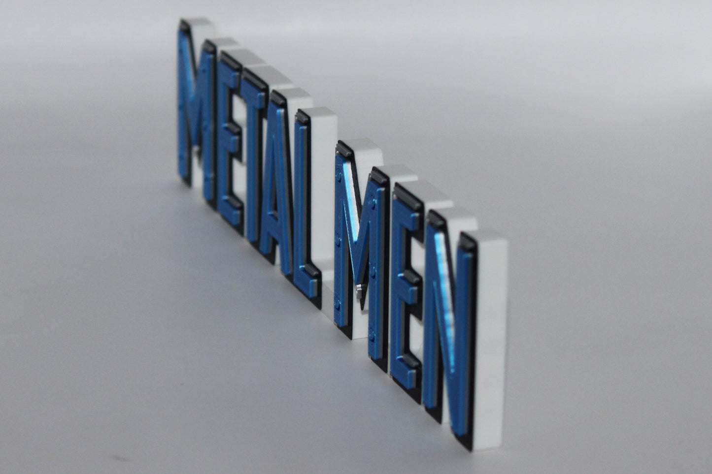 Metal Men 3D printed Logo Sign Wall Desk Shelf Art