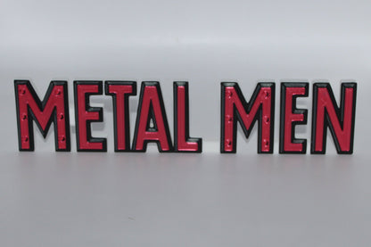 Metal Men 3D printed Logo Sign Wall Desk Shelf Art