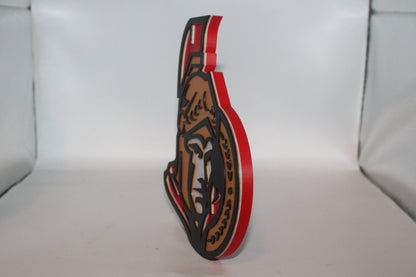 Ottawa Senators 3D printed Logo Sign Wall Desk Shelf Art