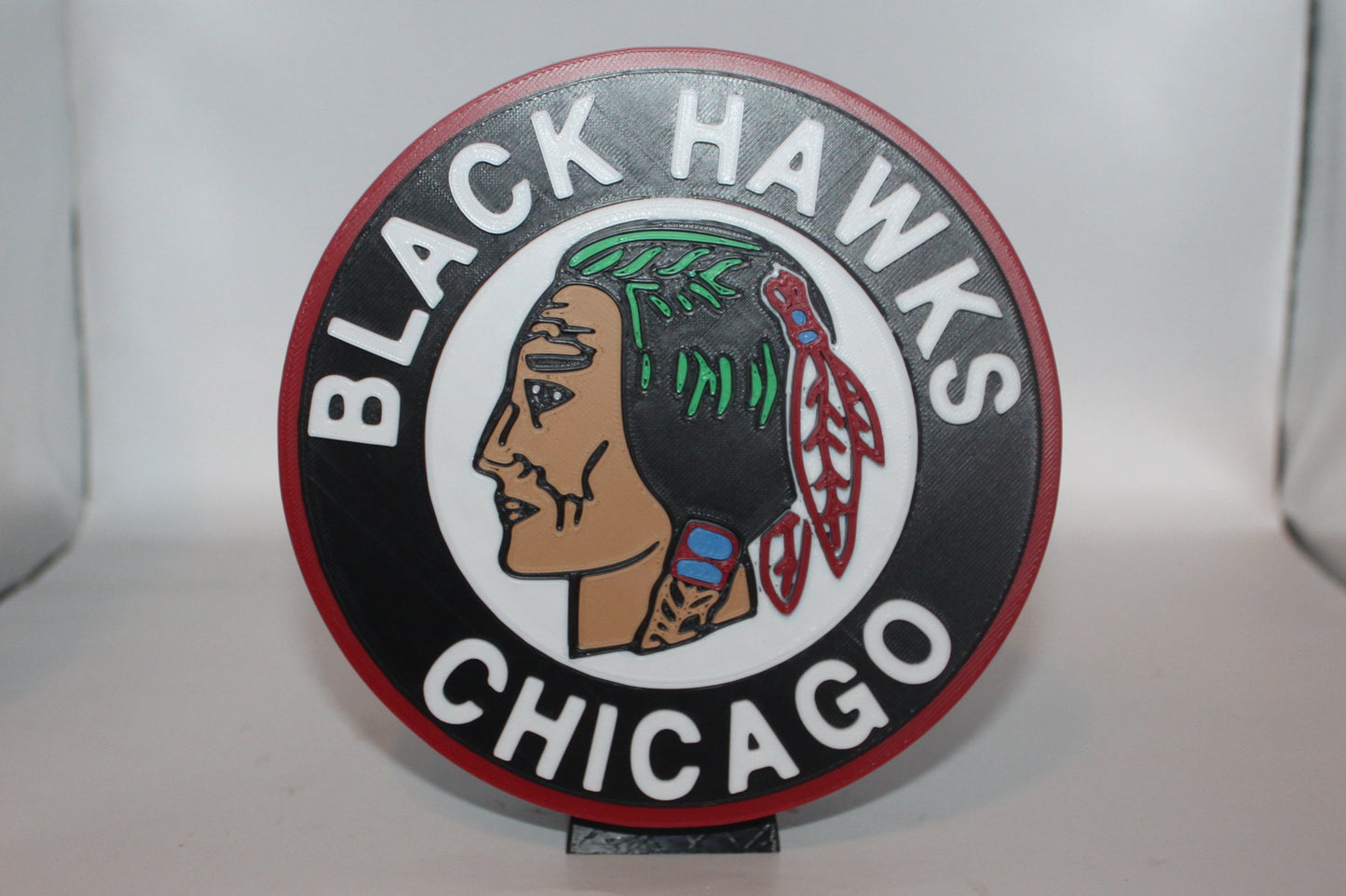 Chicago Blackhawks 3D printed Logo Sign Wall Desk Shelf Art