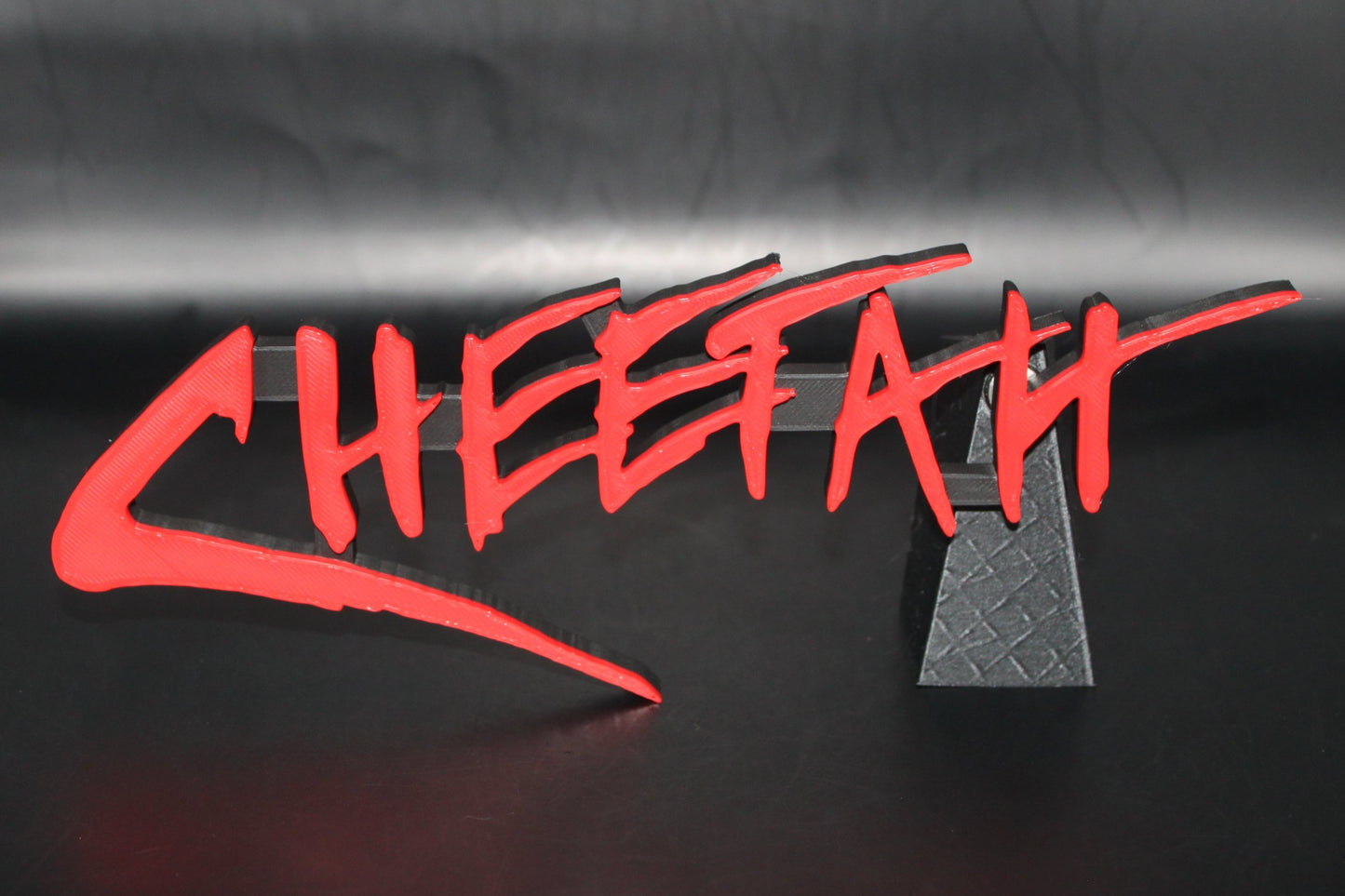 Cheetah 3D printed Logo Sign Wall Desk Shelf Art