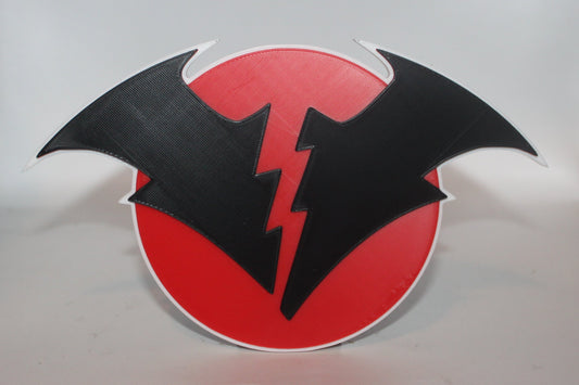 Batman Dark Nights Metal 3D printed Logo Sign Wall Desk Shelf Art