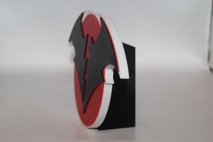 Batman Dark Nights Metal 3D printed Logo Sign Wall Desk Shelf Art