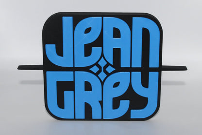 Jean Grey 3D printed Logo Sign Wall Desk Shelf Art