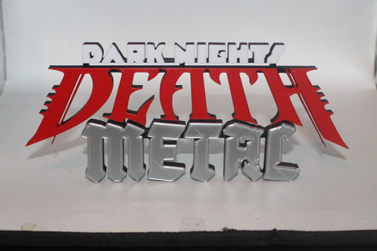 Batman Dark Nights Metal 3D printed Logo Sign Wall Desk Shelf Art