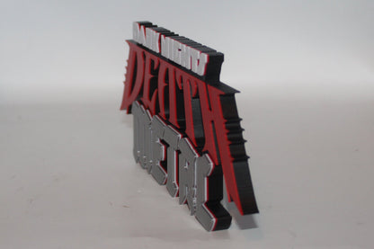 Batman Dark Nights Metal 3D printed Logo Sign Wall Desk Shelf Art