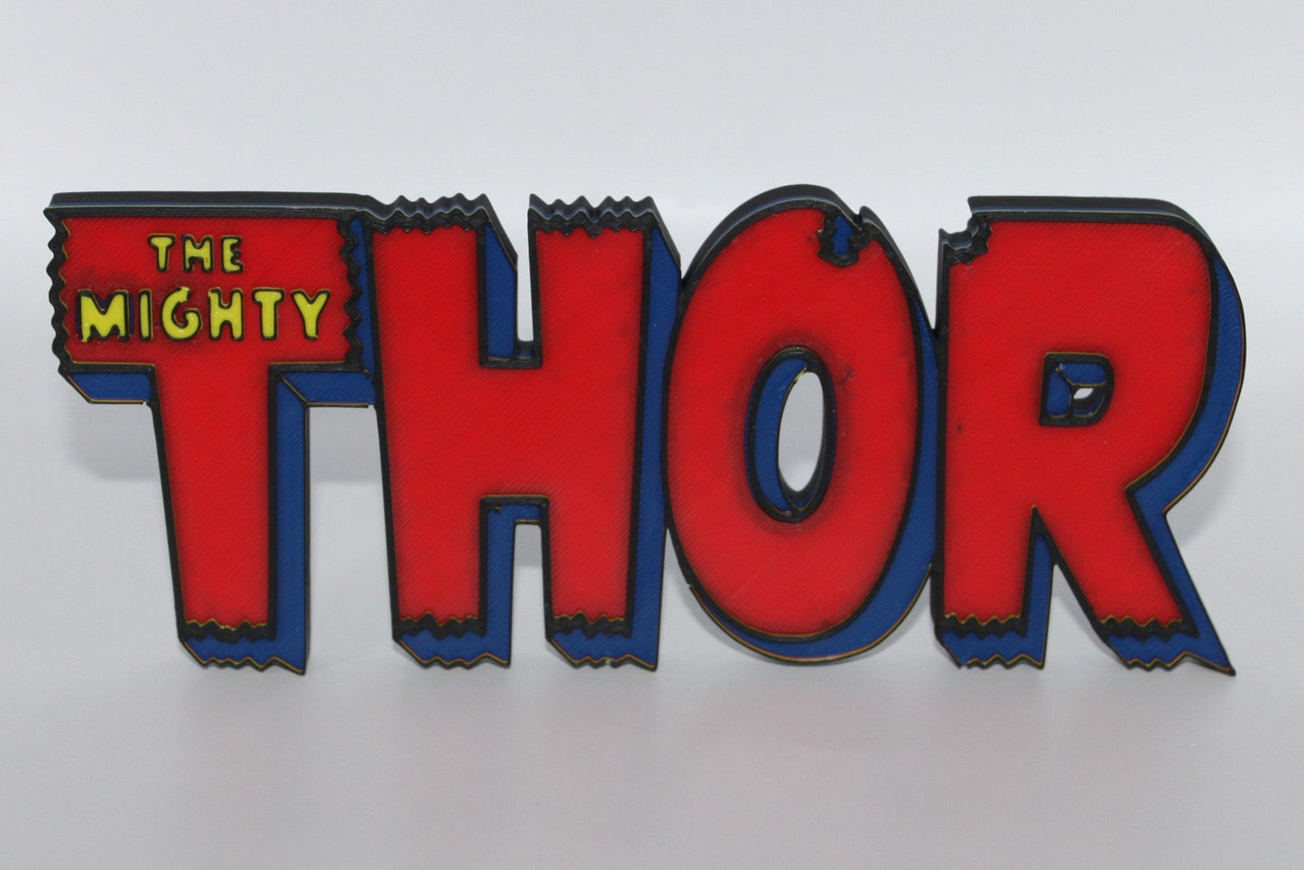 Thor 3D printed Logo Sign Wall Desk Shelf Art