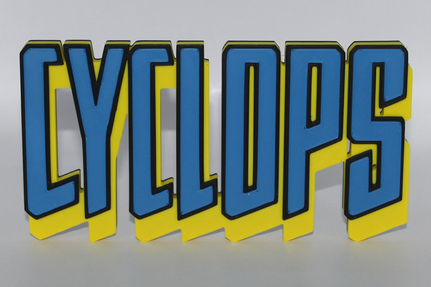 Cyclops 3D printed Logo Sign Wall Desk Shelf Art