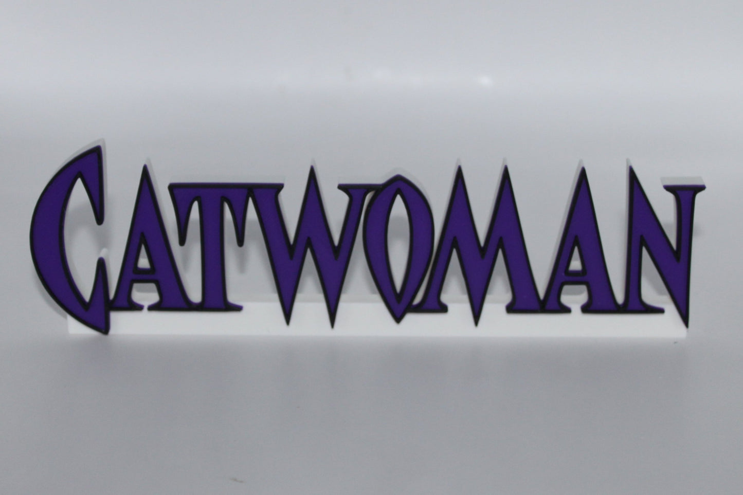 Cat Woman 3D printed Logo Sign Wall Desk Shelf Art