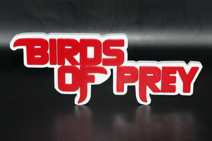 Birds of Prey 3D printed Logo Sign Wall Desk Shelf Art