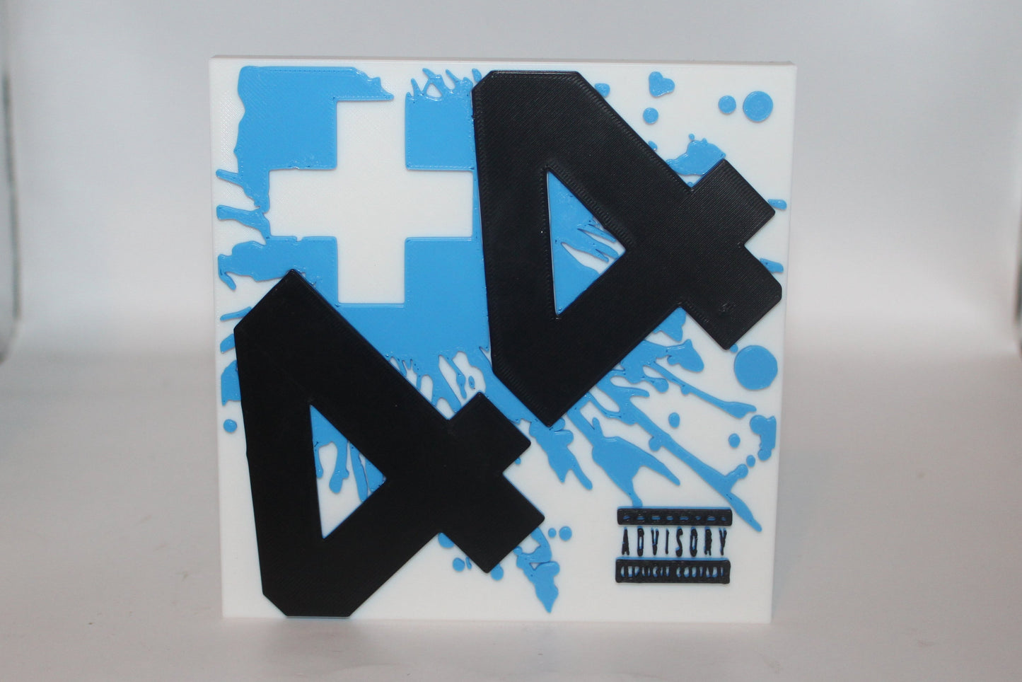 +44, Plus 44 3D printed Logo Sign Wall Desk Shelf Art