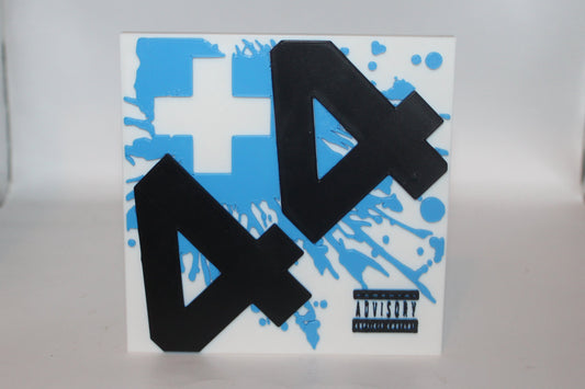 +44, Plus 44 3D printed Logo Sign Wall Desk Shelf Art