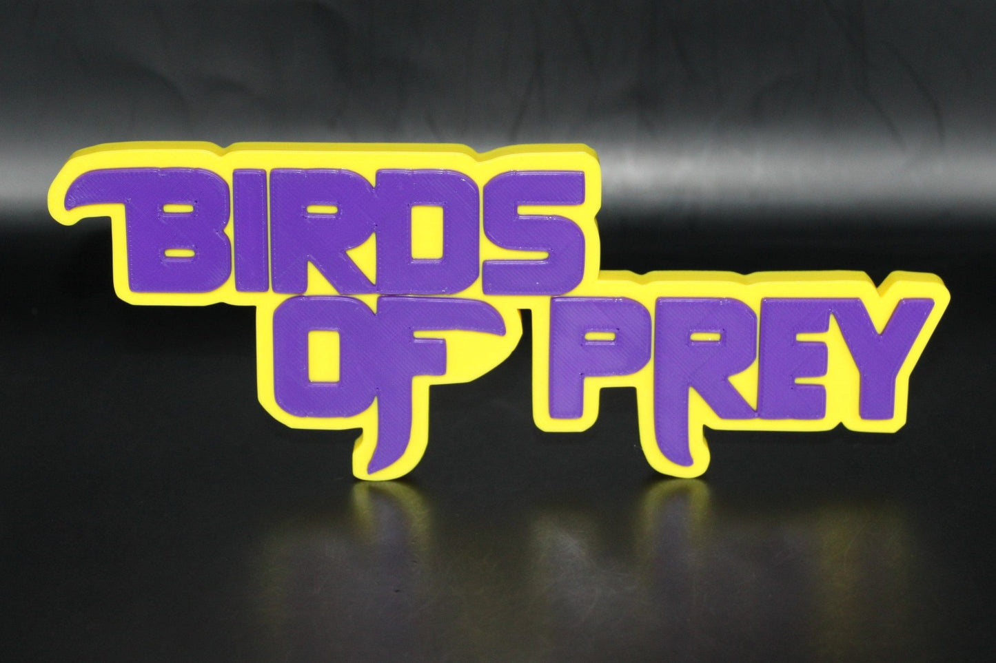 Birds of Prey 3D printed Logo Sign Wall Desk Shelf Art