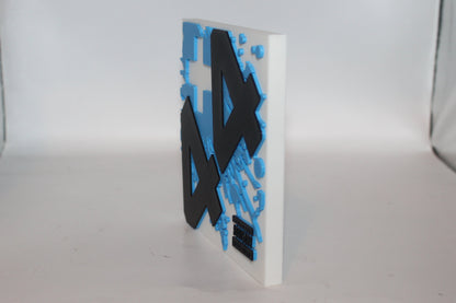 +44, Plus 44 3D printed Logo Sign Wall Desk Shelf Art