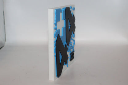 +44, Plus 44 3D printed Logo Sign Wall Desk Shelf Art