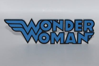 Wonder Woman 3D printed Logo Sign Wall Desk Shelf Art