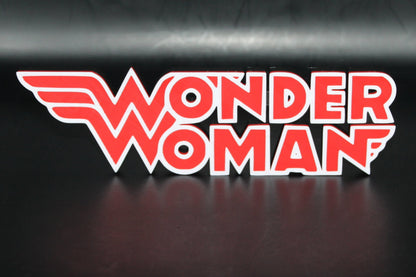 Wonder Woman 3D printed Logo Sign Wall Desk Shelf Art