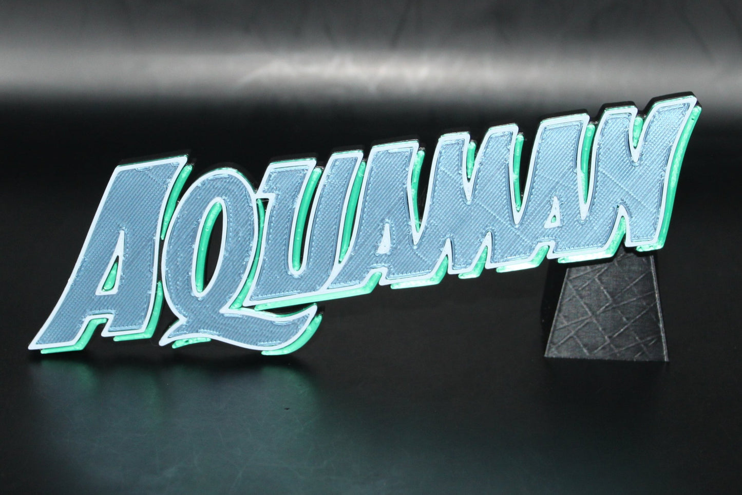 Aquaman 3D printed Logo Sign Wall Desk Shelf Art