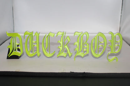 DUCKBOY, Duck Boy 3D printed Logo Sign Wall Desk Shelf Art