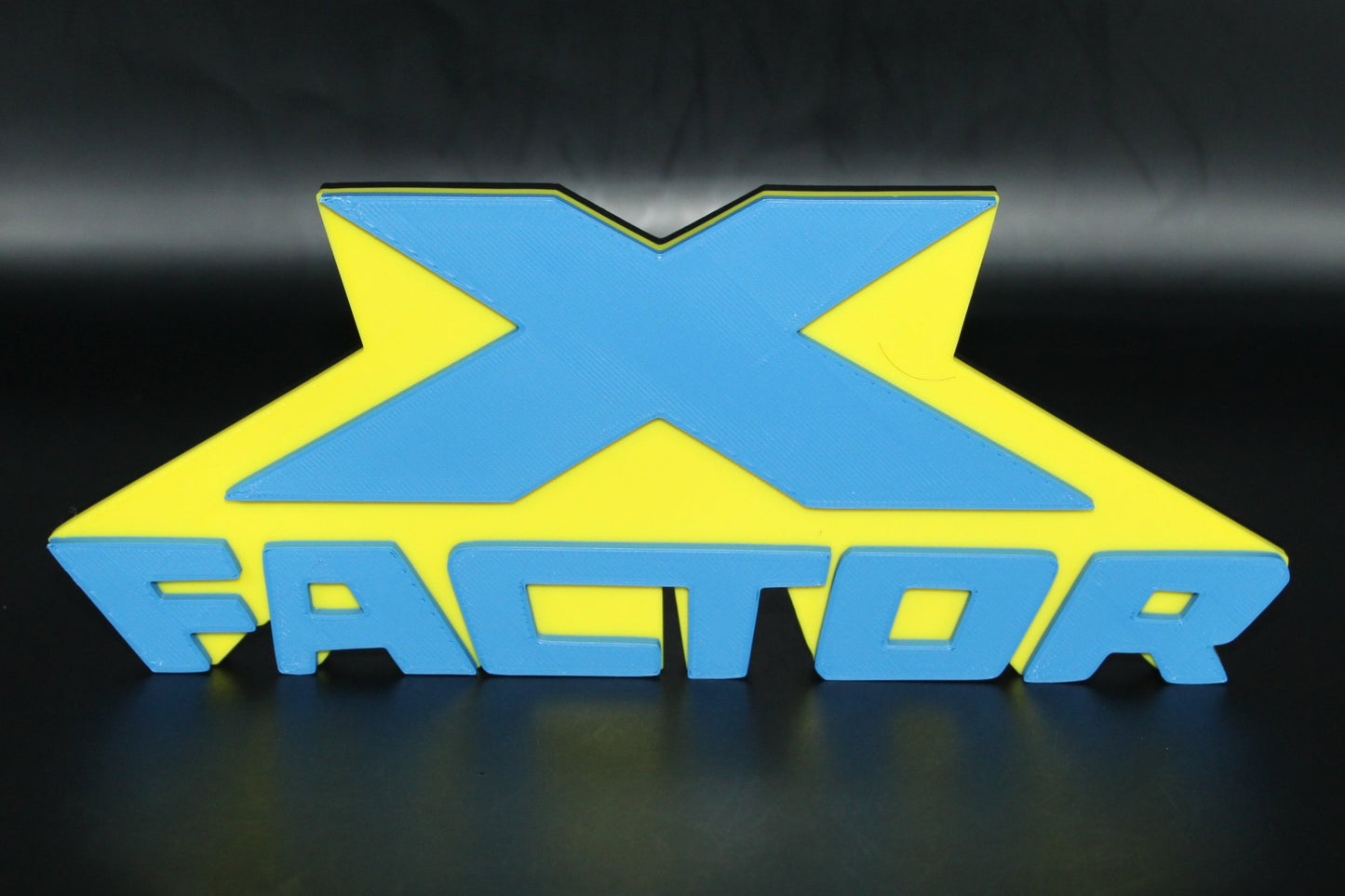 X-Factor 3D printed Logo Sign Wall Desk Shelf Art