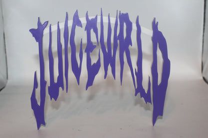 Juice WRLD 3D printed Logo Sign Wall Desk Shelf Art