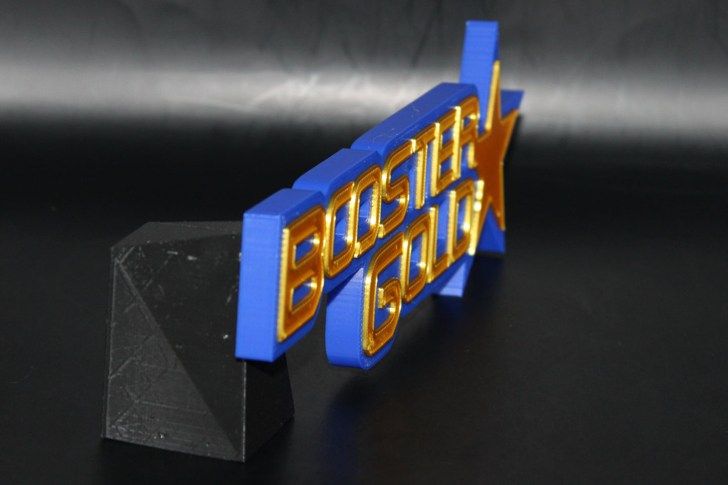 Booster Gold 3D printed Logo Sign Wall Desk Shelf Art