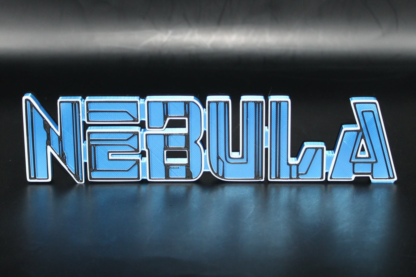 Nebula 3D printed Logo Sign Wall Desk Shelf Art