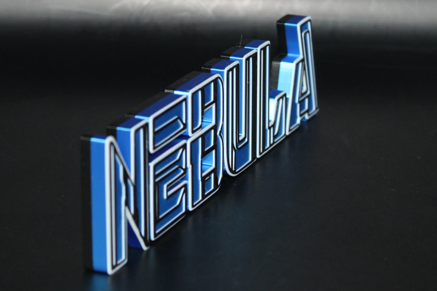 Nebula 3D printed Logo Sign Wall Desk Shelf Art