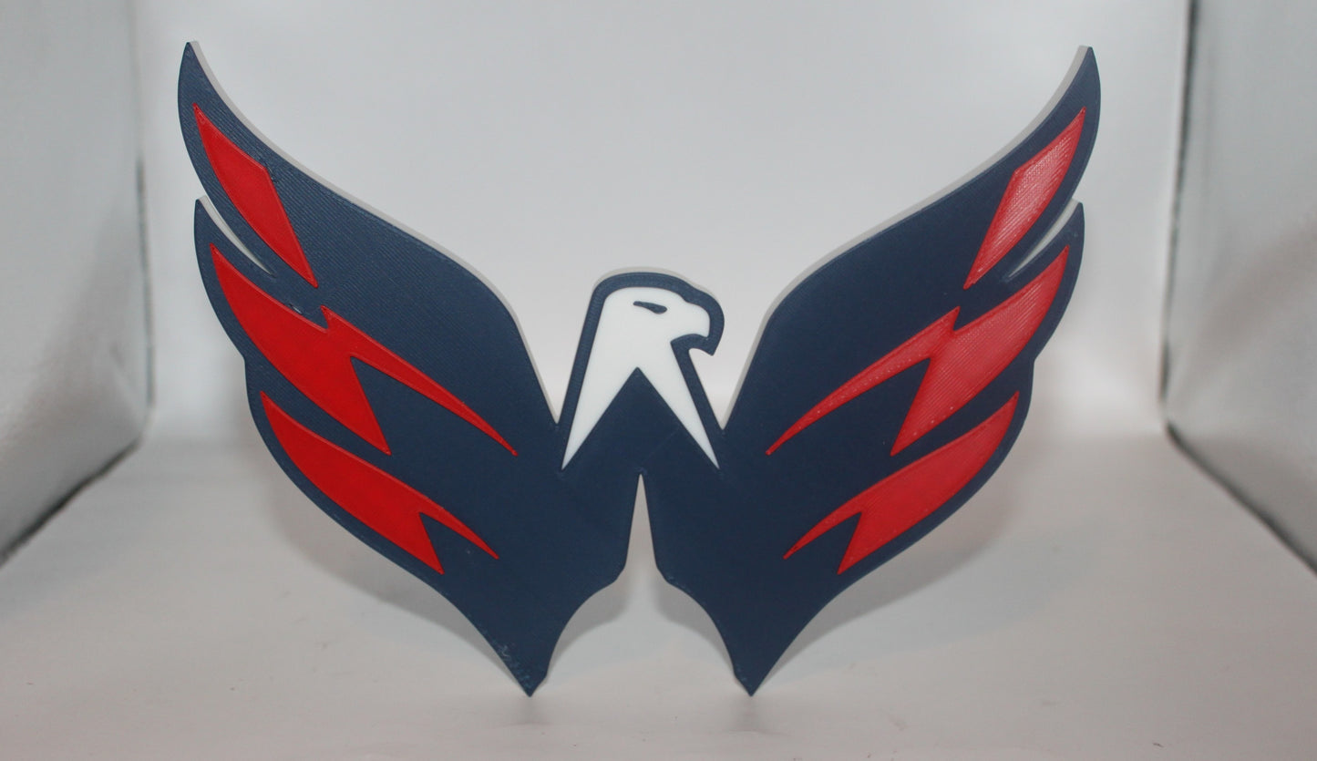 Washington Capitals 3D printed Logo Sign Wall Desk Shelf Art