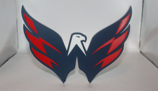 Washington Capitals 3D printed Logo Sign Wall Desk Shelf Art