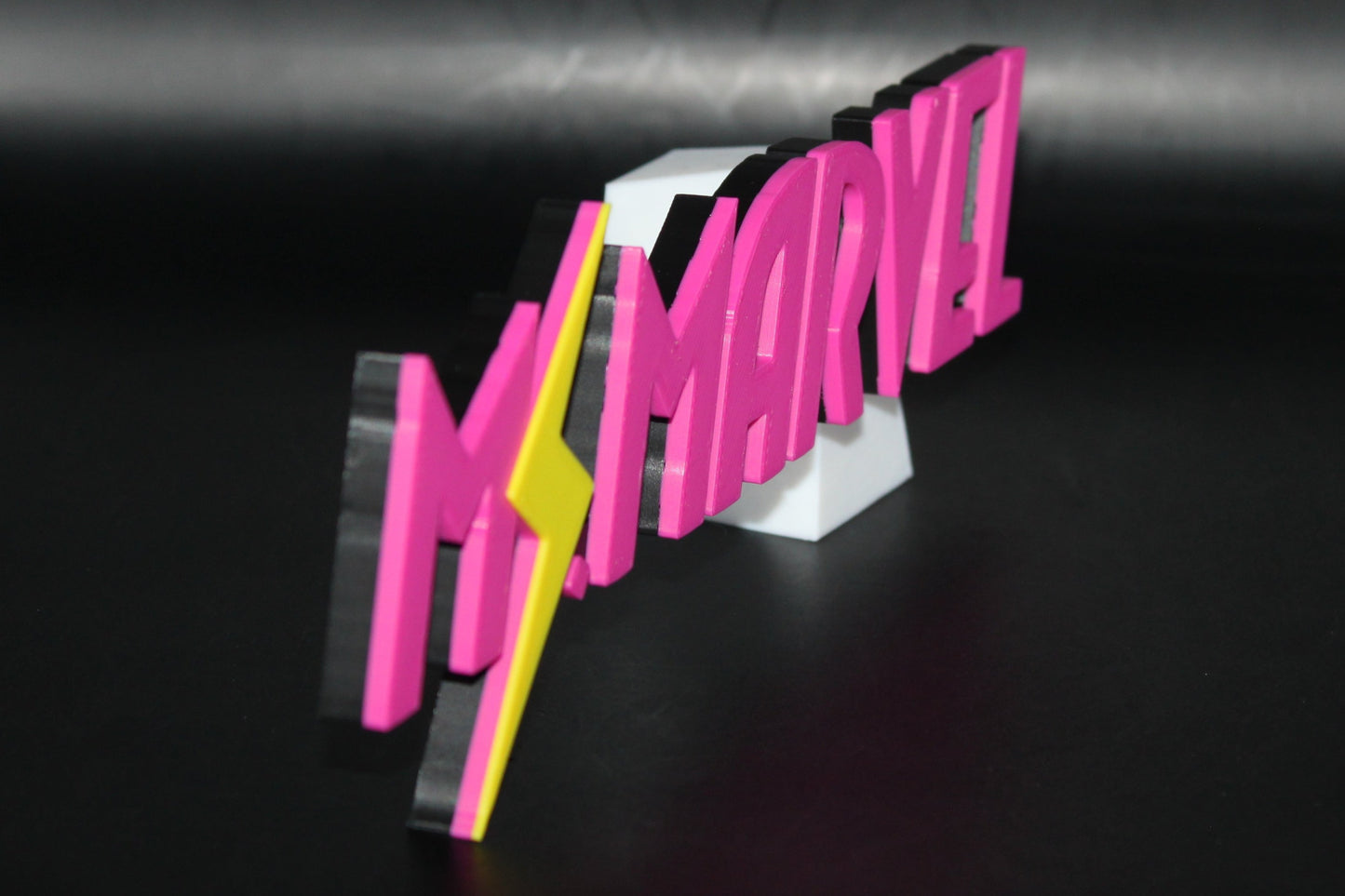 Ms. Marvel 3D printed Logo Sign Wall Desk Shelf Art