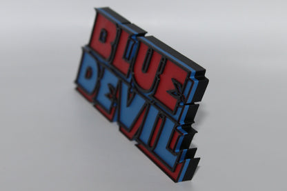 Blue Devil 3D printed Logo Sign Wall Desk Shelf Art