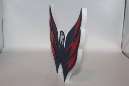 Washington Capitals 3D printed Logo Sign Wall Desk Shelf Art