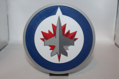 Winnipeg Jets 3D printed Logo Sign Wall Desk Shelf Art