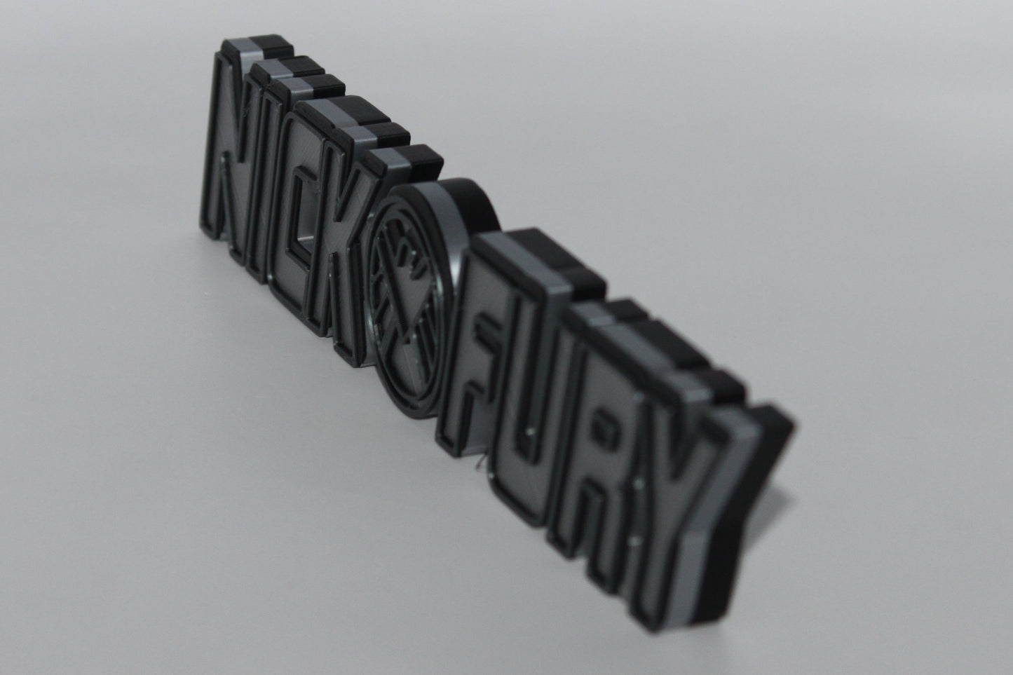 Nick Fury 3D printed Logo Sign Wall Desk Shelf Art