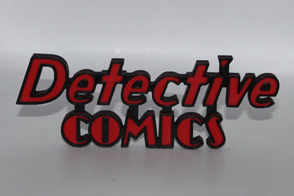 Detective Comics 3D printed Logo Sign Wall Desk Shelf Art