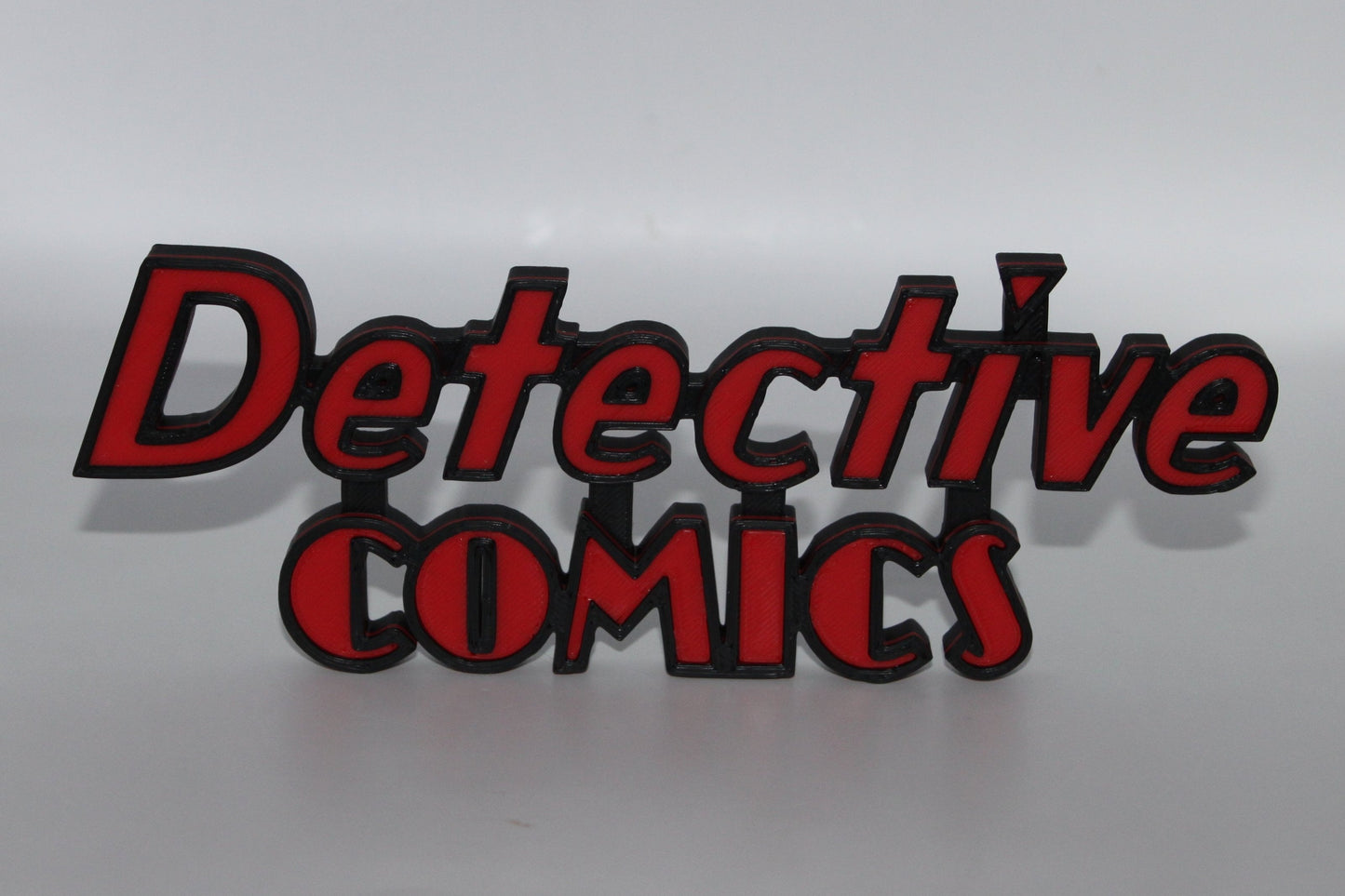 Detective Comics 3D printed Logo Sign Wall Desk Shelf Art