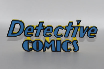 Detective Comics 3D printed Logo Sign Wall Desk Shelf Art