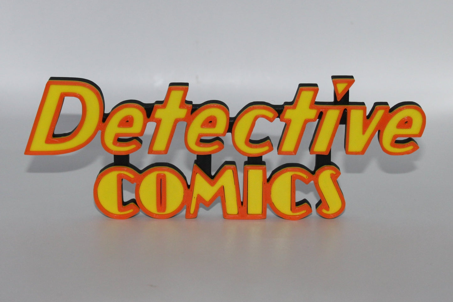 Detective Comics 3D printed Logo Sign Wall Desk Shelf Art