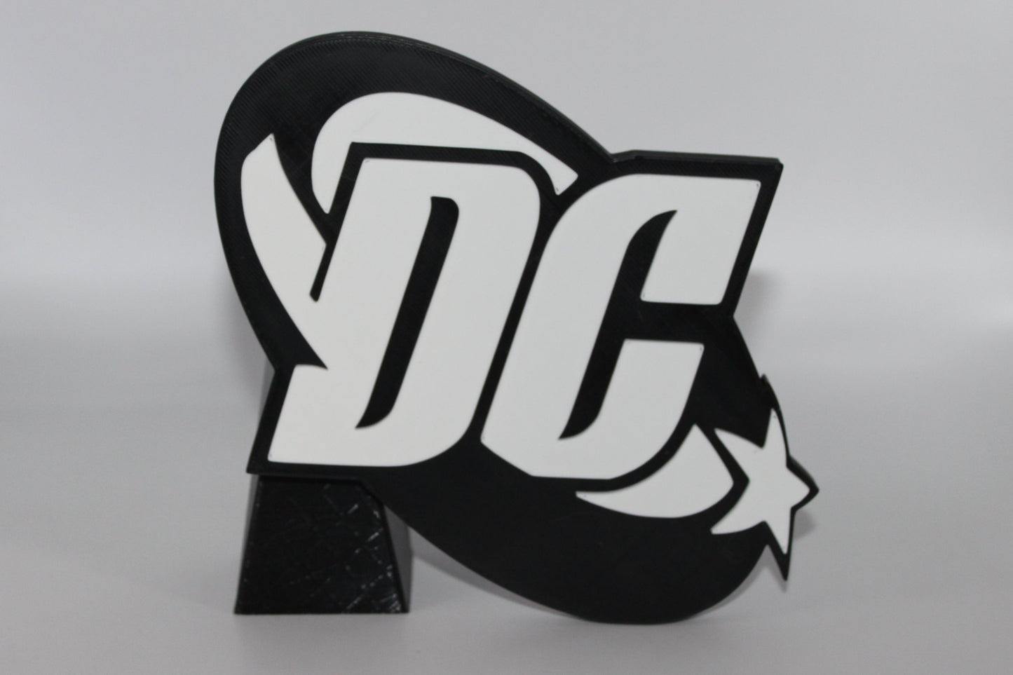 DC 3D printed Logo Sign Wall Desk Shelf Art