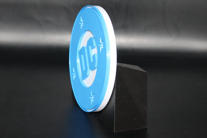 DC 3D printed Logo Sign Wall Desk Shelf Art