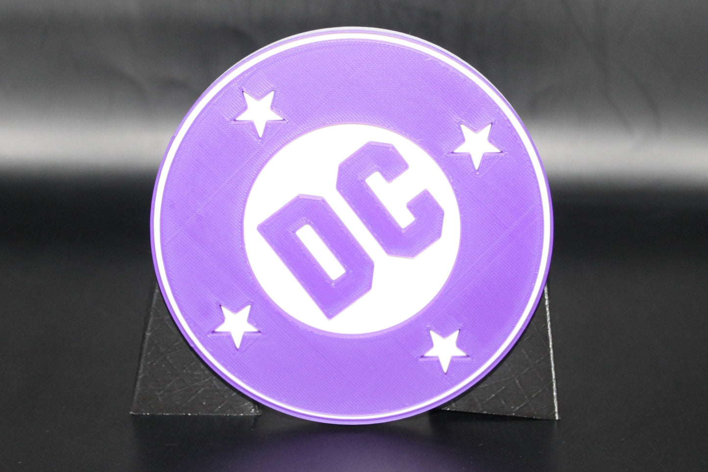 DC 3D printed Logo Sign Wall Desk Shelf Art