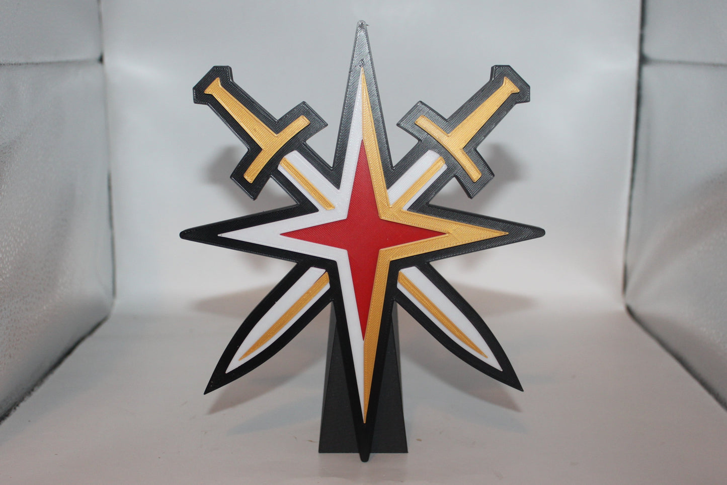 Vegas Golden Knights 3D printed Logo Sign Wall Desk Shelf Art