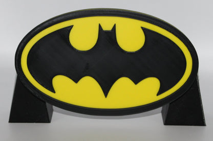 Batman 3D printed Logo Sign Wall Desk Shelf Art