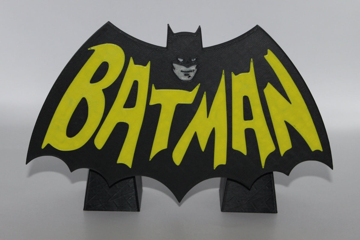 Batman 3D printed Logo Sign Wall Desk Shelf Art – WindyCity3D