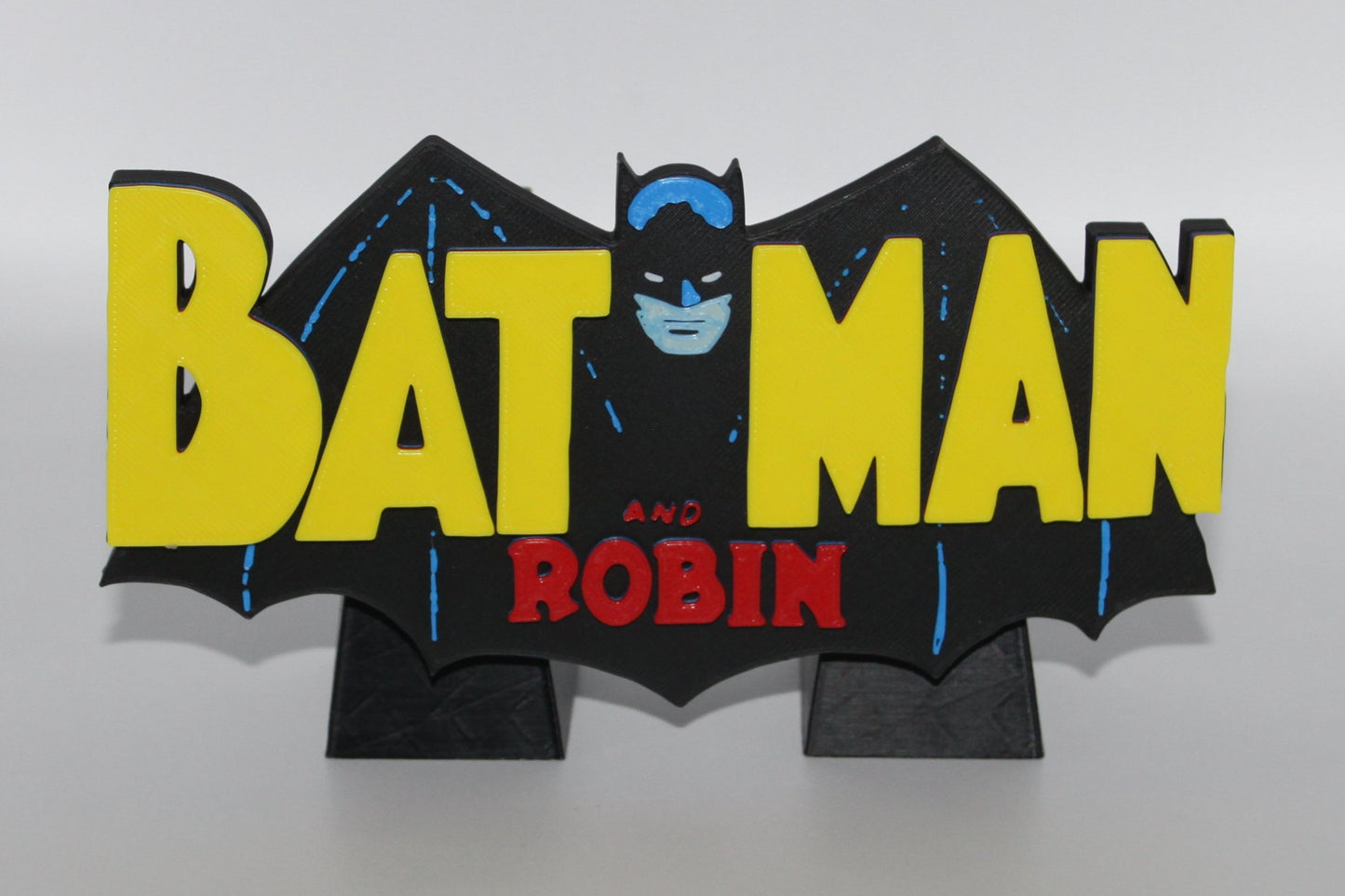 Batman and Robin 3D printed Logo Sign Wall Desk Shelf Art