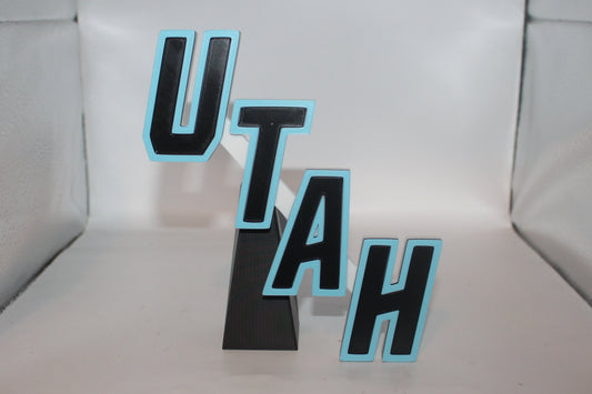 Utah Mammoth 3D printed Logo Sign Wall Desk Shelf Art