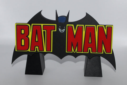 Batman 3D printed Logo Sign Wall Desk Shelf Art